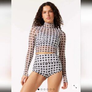 Savage X Fenty Mod Cropped Turtleneck Long-Sleeve Tee